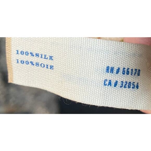 Anthropologie Leifsdottir Silk Mini Dress Abstract Print Dolman Sleeve V Neck 0 - Picture 9 of 9